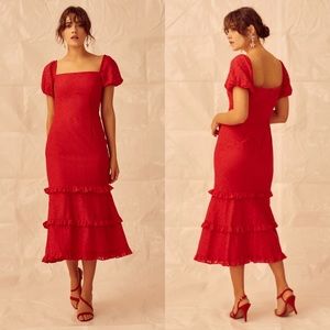 Keepsake the Label Higher Lace Dress Red
